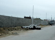 Baku's Nardaran township being landscaped. Azerbaijan, 25 Jan. 2016